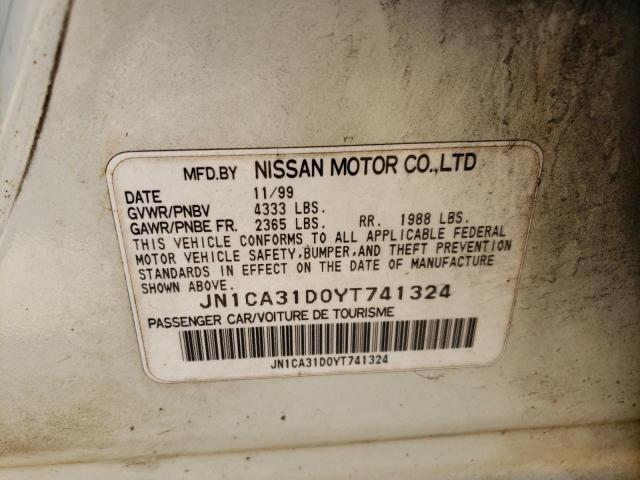 Photo 12 VIN: JN1CA31D0YT741324 - NISSAN MAXIMA 