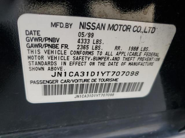 Photo 11 VIN: JN1CA31D1YT707098 - NISSAN MAXIMA GLE 