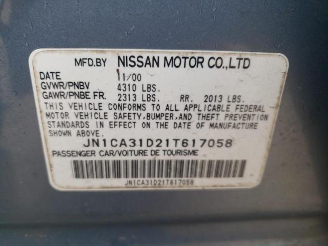 Photo 11 VIN: JN1CA31D21T617058 - NISSAN MAXIMA 