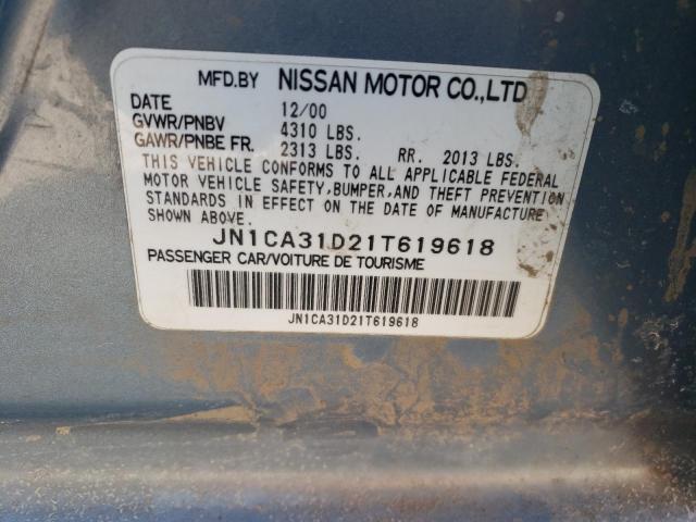 Photo 9 VIN: JN1CA31D21T619618 - NISSAN MAXIMA 