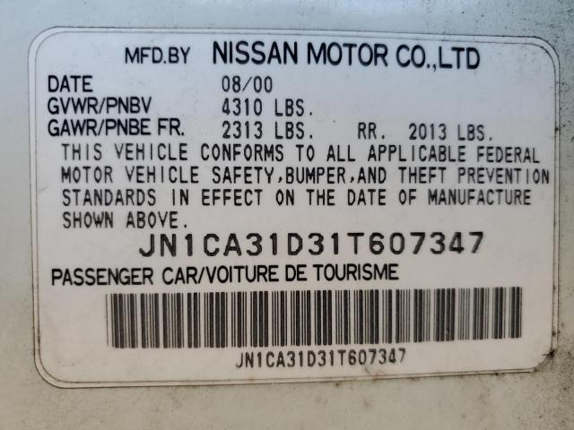 Photo 11 VIN: JN1CA31D31T607347 - NISSAN MAXIMA GXE 