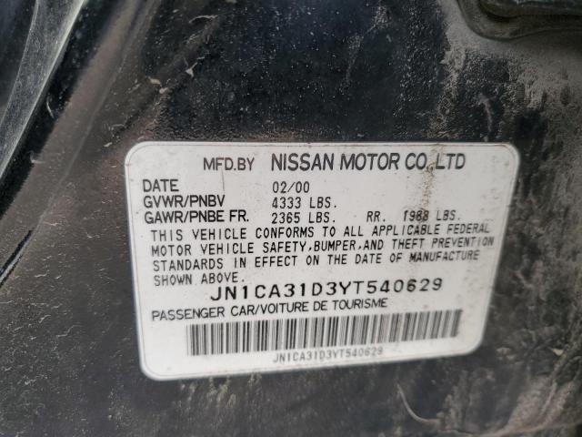 Photo 11 VIN: JN1CA31D3YT540629 - NISSAN MAXIMA 