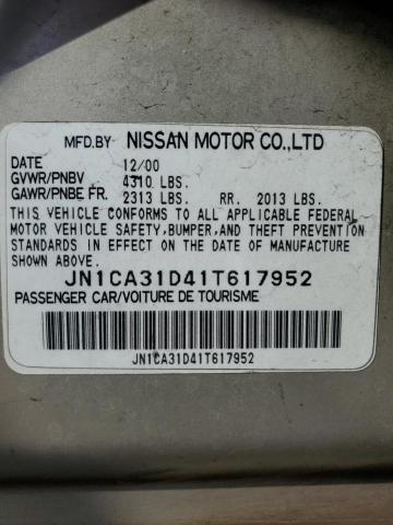 Photo 11 VIN: JN1CA31D41T617952 - NISSAN MAXIMA GXE 