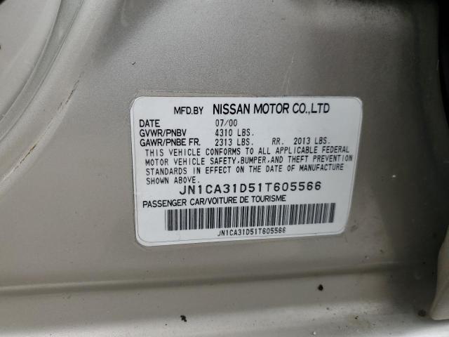 Photo 11 VIN: JN1CA31D51T605566 - NISSAN MAXIMA 