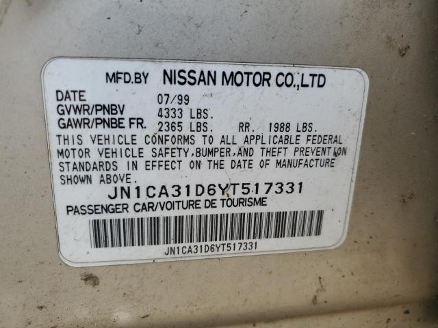 Photo 11 VIN: JN1CA31D6YT517331 - NISSAN MAXIMA 