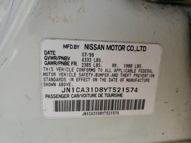 Photo 11 VIN: JN1CA31D8YT521574 - NISSAN MAXIMA GLE 