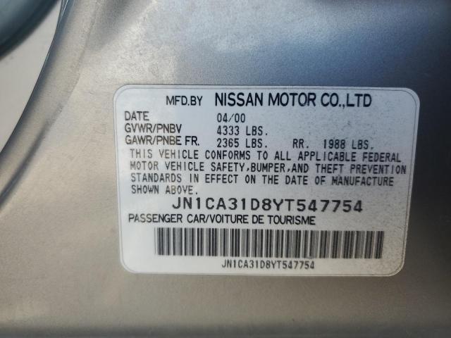 Photo 11 VIN: JN1CA31D8YT547754 - NISSAN MAXIMA 