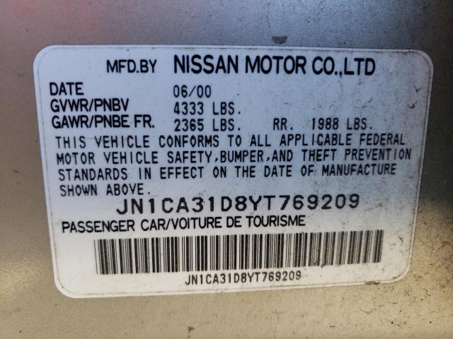 Photo 11 VIN: JN1CA31D8YT769209 - NISSAN MAXIMA 