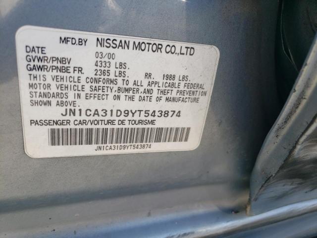 Photo 12 VIN: JN1CA31D9YT543874 - NISSAN MAXIMA GLE 