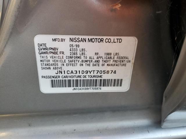 Photo 11 VIN: JN1CA31D9YT705874 - NISSAN MAXIMA GLE 