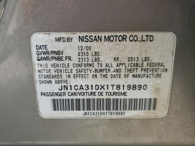 Photo 11 VIN: JN1CA31DX1T819890 - NISSAN MAXIMA GXE 