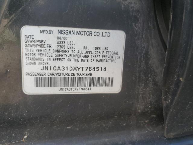 Photo 11 VIN: JN1CA31DXYT764514 - NISSAN MAXIMA GLE 