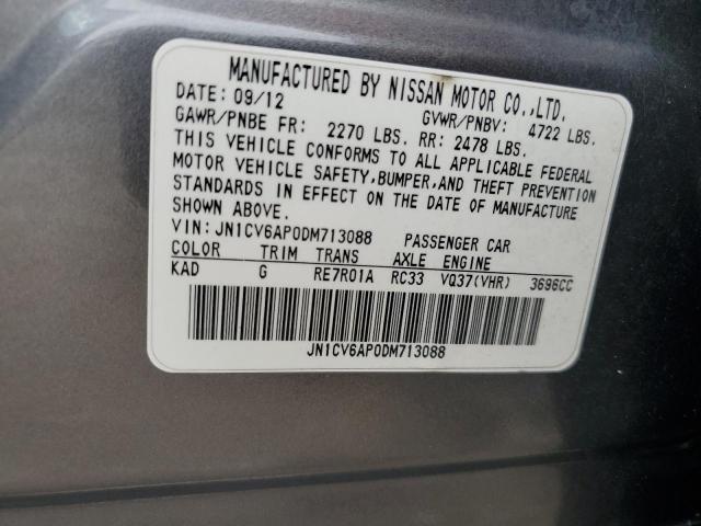 Photo 12 VIN: JN1CV6AP0DM713088 - INFINITI G37 BASE 