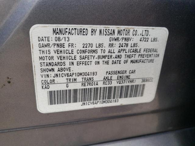 Photo 9 VIN: JN1CV6AP1DM304193 - INFINITI G37 BASE 