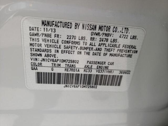 Photo 11 VIN: JN1CV6AP1DM725802 - INFINITI G37 BASE 