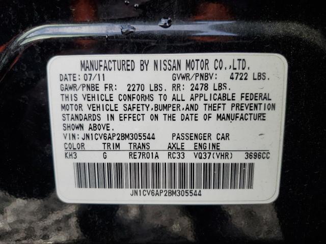 Photo 11 VIN: JN1CV6AP2BM305544 - INFINITI G37 BASE 