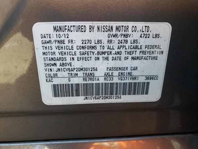 Photo 9 VIN: JN1CV6AP2DM301254 - INFINITI G37 BASE 