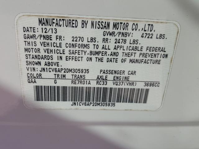 Photo 9 VIN: JN1CV6AP2DM305935 - INFINITI G37 BASE 