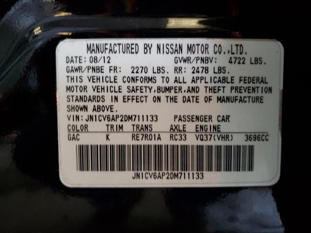 Photo 11 VIN: JN1CV6AP2DM711133 - INFINITI G37 BASE 