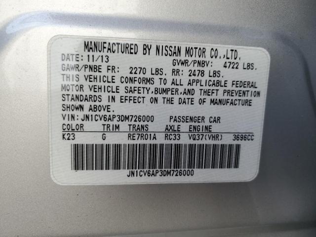 Photo 11 VIN: JN1CV6AP3DM726000 - INFINITI G37 BASE 