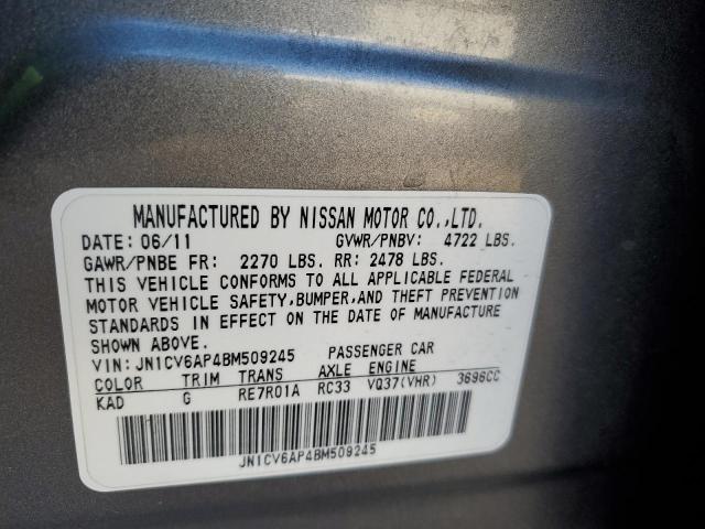 Photo 9 VIN: JN1CV6AP4BM509245 - INFINITI G37 BASE 