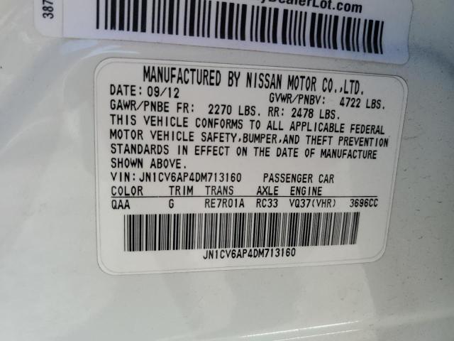 Photo 11 VIN: JN1CV6AP4DM713160 - INFINITI G37 BASE 