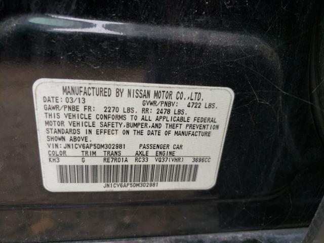 Photo 9 VIN: JN1CV6AP5DM302981 - INFINITI G37 BASE 