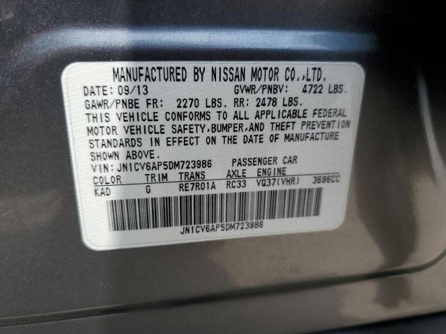 Photo 9 VIN: JN1CV6AP5DM723986 - INFINITI G37 BASE 