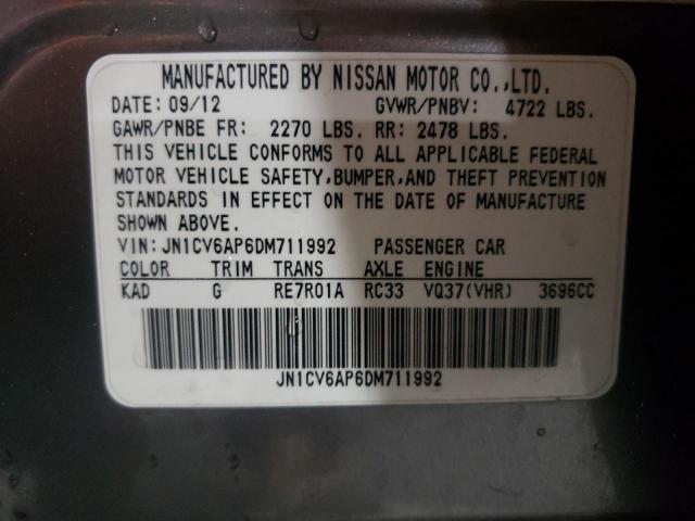 Photo 9 VIN: JN1CV6AP6DM711992 - INFINITI G37 BASE 