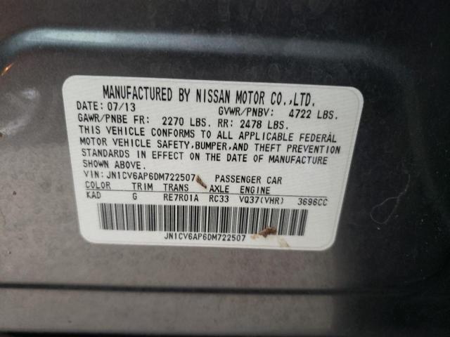 Photo 12 VIN: JN1CV6AP6DM722507 - INFINITI G37 BASE 