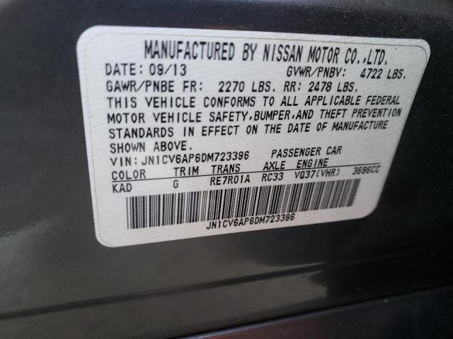 Photo 9 VIN: JN1CV6AP6DM723396 - INFINITI G37 BASE 