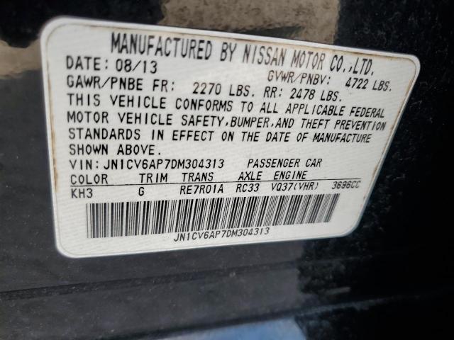 Photo 12 VIN: JN1CV6AP7DM304313 - INFINITI G37 BASE 