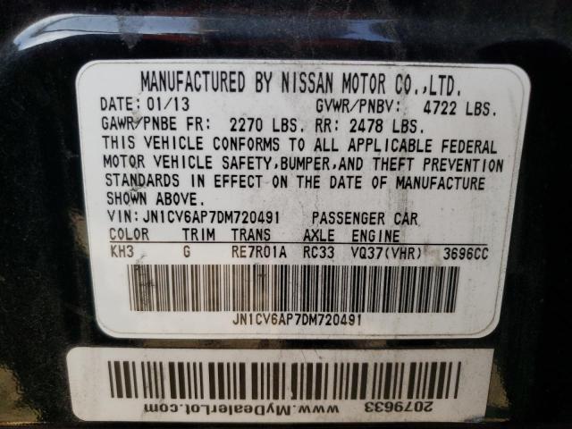 Photo 9 VIN: JN1CV6AP7DM720491 - INFINITI G37 BASE 