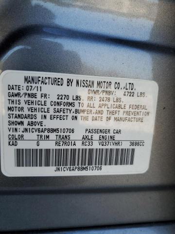 Photo 11 VIN: JN1CV6AP8BM510706 - INFINITI G37 BASE 