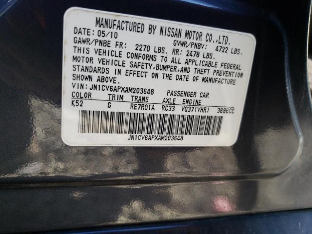 Photo 11 VIN: JN1CV6APXAM203648 - INFINITI G37 