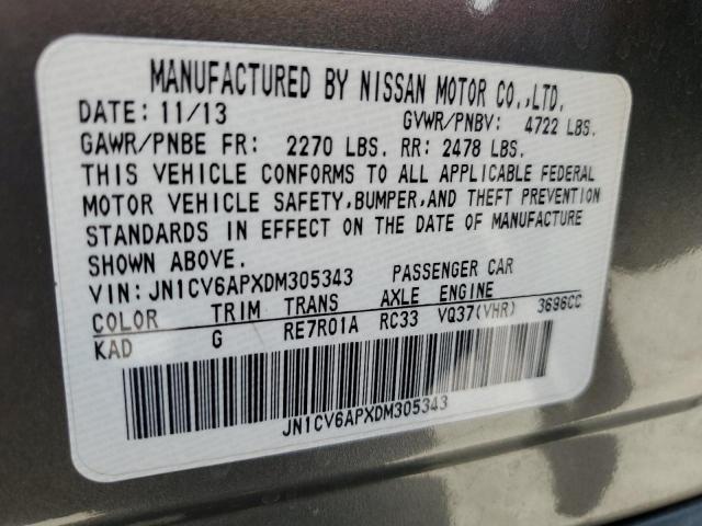 Photo 11 VIN: JN1CV6APXDM305343 - INFINITI G37 BASE 