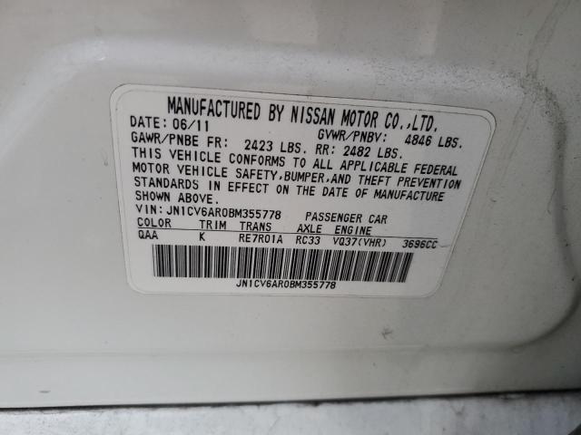 Photo 11 VIN: JN1CV6AR0BM355778 - INFINITI G37 