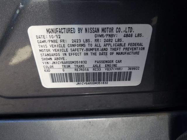 Photo 9 VIN: JN1CV6AR0DM351832 - INFINITI G37 