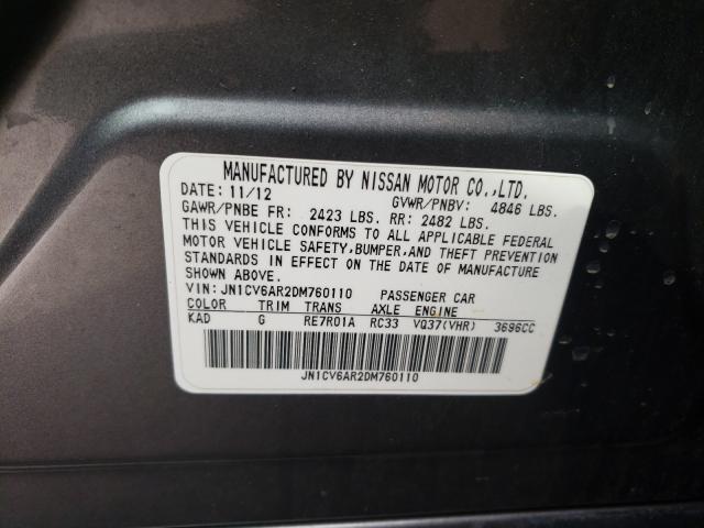 Photo 9 VIN: JN1CV6AR2DM760110 - INFINITI G37 