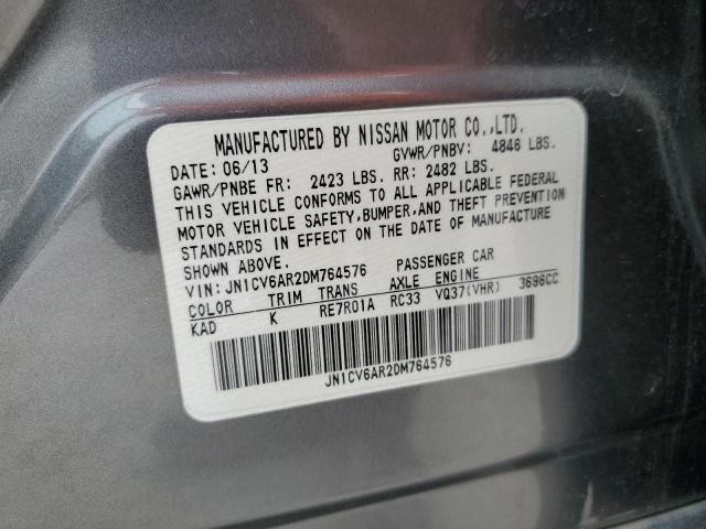 Photo 11 VIN: JN1CV6AR2DM764576 - INFINITI G37 