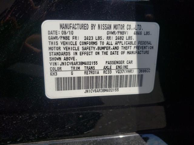 Photo 9 VIN: JN1CV6AR3BM402155 - INFINITI G37 