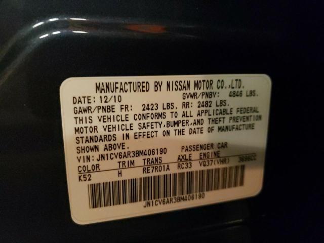 Photo 9 VIN: JN1CV6AR3BM406190 - INFINITI G37 