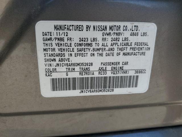 Photo 11 VIN: JN1CV6AR6DM352628 - INFINITI G37 