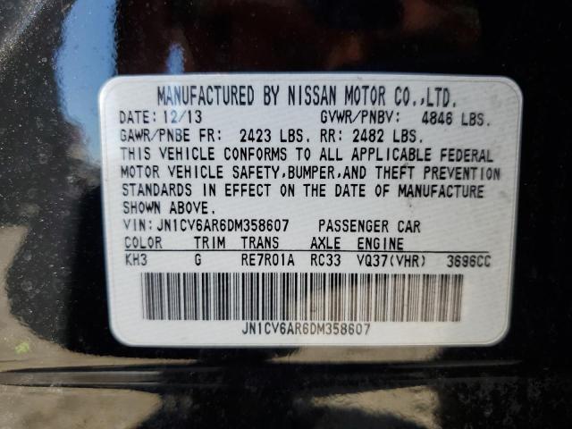 Photo 12 VIN: JN1CV6AR6DM358607 - INFINITI G 