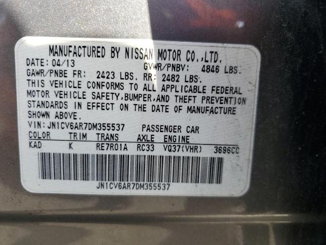 Photo 11 VIN: JN1CV6AR7DM355537 - INFINITI G37 