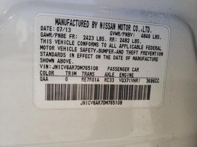 Photo 9 VIN: JN1CV6AR7DM765108 - INFINITI G37 