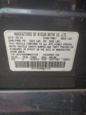 Photo 12 VIN: JN1CV6AR8BM401535 - INFINITI G37 