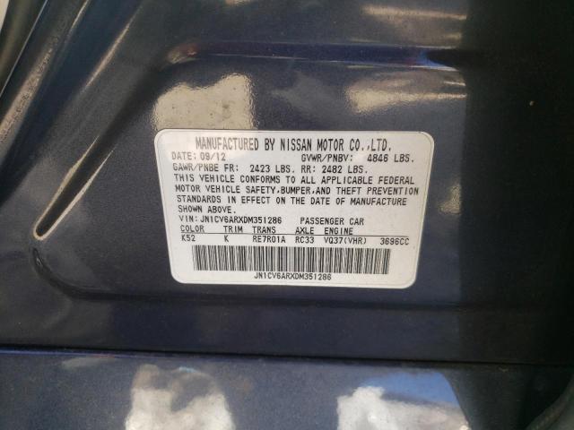 Photo 11 VIN: JN1CV6ARXDM351286 - INFINITI G37 