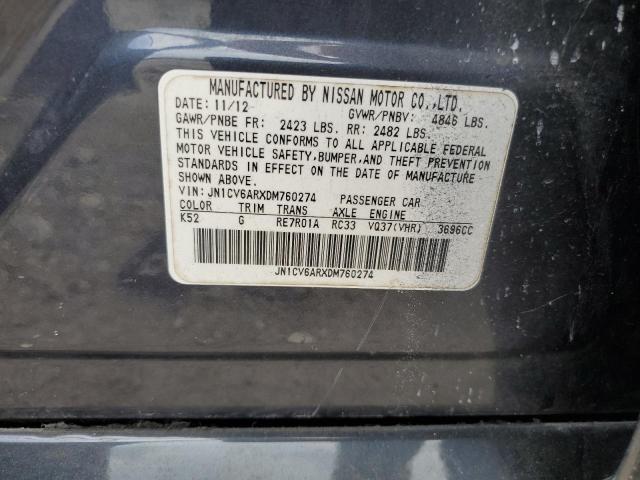 Photo 11 VIN: JN1CV6ARXDM760274 - INFINITI G37 