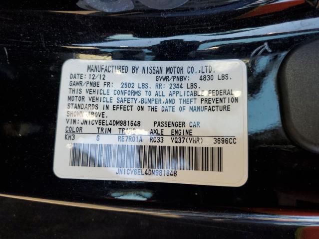 Photo 11 VIN: JN1CV6EL4DM981648 - INFINITI G37 